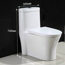 Bồn cấu 1 khối thân mỏng, gọn