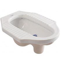 Bàn cầu xổm Dolacera màu trắng