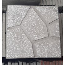 Gạch vỉa hè Terrazzo 40x40 đá xám ghi