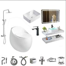 Combo bộ nhà tắm cao cấp 057 bồn cầu trứng