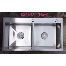 Chậu rửa chén Inox 304 8245D (TẶNG RỔ INOX)