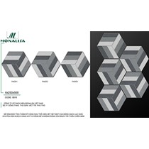 Gạch lục giác lát sân vườn 9316