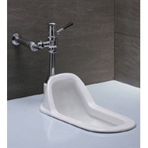 Bồn cầu xổm Caesar C1250+bộ xả BF446