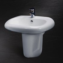 Chậu rửa chân ngắn Caesar L2560+P2441