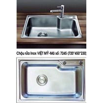 Chậu rửa chén Inox Việt Mỹ 7245