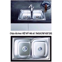 Chậu rửa chén Inox Việt Mỹ 7845
