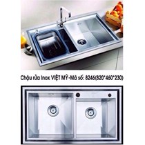 Chậu rửa chén Inox Việt Mỹ 8246