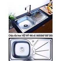 Chậu rửa chén Inox Việt Mỹ 8650