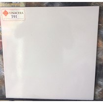 Gạch giá rẻ 40x40 Viglacera T01 trắng trơn