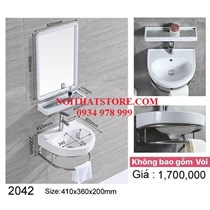 Combo kệ lavabo gương giá rẻ 2042