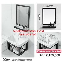 Combo kệ lavabo gương giá rẻ 209A