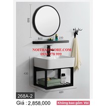 Combo kệ lavabo gương giá rẻ 268A-2