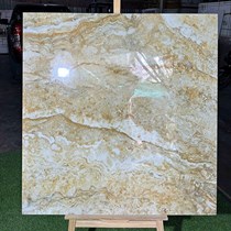Đá đồng chất khắc kim Trung Quốc 100x100 vàng vân đá