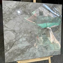 Đá đồng chất khắc kim Trung Quốc 80x80 ghi xám nhũ vàng