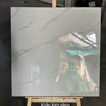 Đá đồng chất khắc kim Trung Quốc 80x80 trắng khói