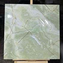 Đá đồng chất khắc kim Trung Quốc 80x80 xanh ngọc nhũ bạc
