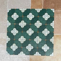 Gạch bông men 20x20 xanh lục bảo