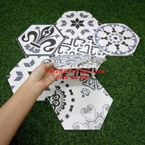 Gạch lục giác họa tiết giả cổ