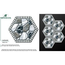 Gạch lục giác lát sân vườn 9311