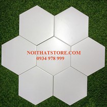 Gạch lục giác màu trắng
