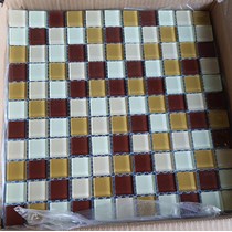 Gạch mosaic thủy tinh nâu cam