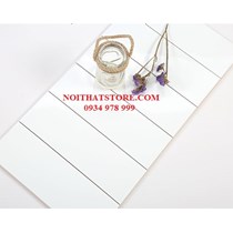 Gạch thẻ 10x30 trắng mờ phẳng