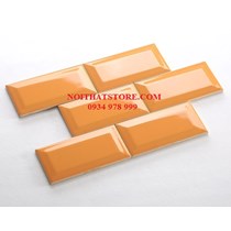 Gạch thẻ cam bóng vát