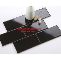 Gạch thẻ đen bóng phẳng