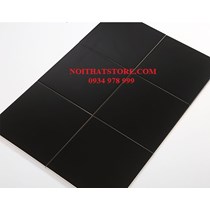 Gạch thẻ vuông đen mờ phẳng 20x20