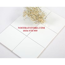 Gạch thẻ vuông trắng mờ phẳng 15x15