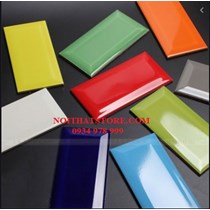 Gạch thẻ xanh lá bóng vát