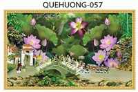 Gạch tranh 3D phong cảnh quê hương 057