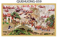 Gạch tranh 3D phong cảnh quê hương 059
