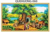 Gạch tranh 3D phong cảnh quê hương 060