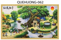 Gạch tranh 3D phong cảnh quê hương 062
