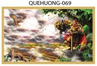 Gạch tranh 3D phong cảnh quê hương 069