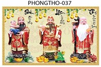 Gạch tranh 3D Phúc Lộc Thọ 037