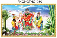 Gạch tranh 3D Phúc Lộc Thọ 039