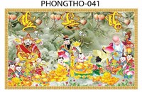Gạch tranh 3D Phúc Lộc Thọ 041