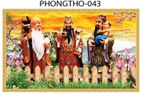 Gạch tranh 3D Phúc Lộc Thọ 043