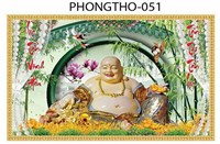 Gạch tranh 3D Phúc Lộc Thọ 051