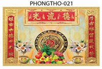Gạch tranh 3D treo phòng thờ 021