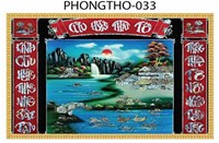 Gạch tranh 3D treo phòng thờ 033