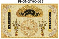 Gạch tranh 3D treo phòng thờ 035