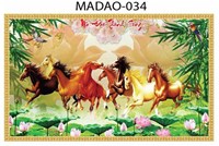 Gạch tranh 5D mã đáo thành công 034