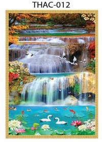 Gạch tranh 5D sơn thủy đẹp 012