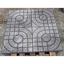 Gạch vỉa hè màu xám mắt nai 40x40 QP1