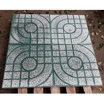 Gạch vỉa hè màu xanh 40x40 QP1