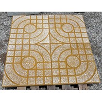 Gạch vỉa hè màu vàng 40x40 QP2