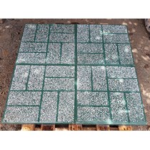 Gạch vỉa hè Terrazzo 40x40 xanh xám